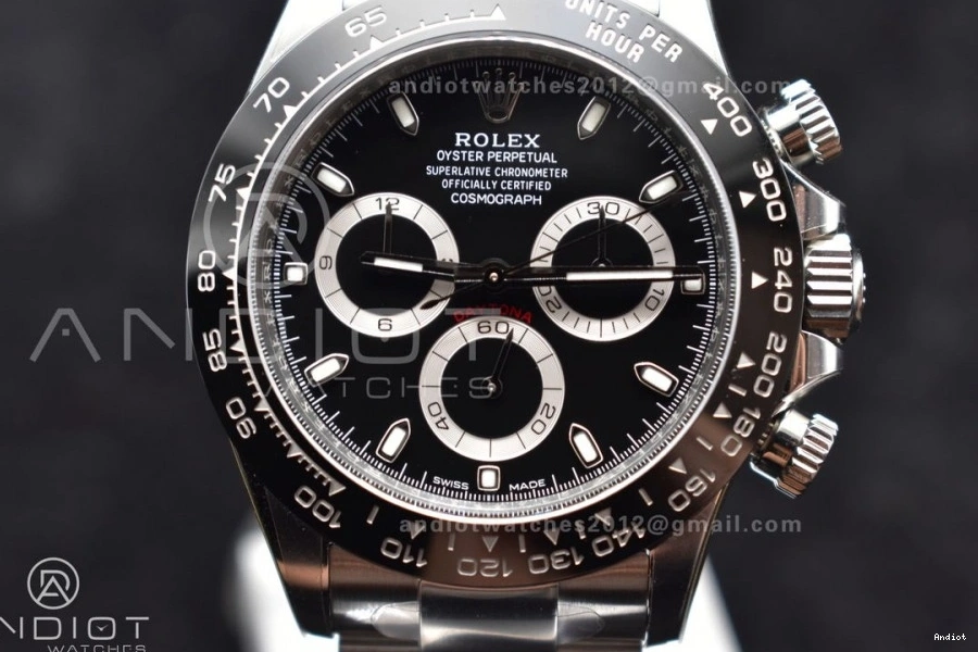 Black Clean 116500 And 904L Case Bracelet V3 SS Daytona 4130 Dial 0125